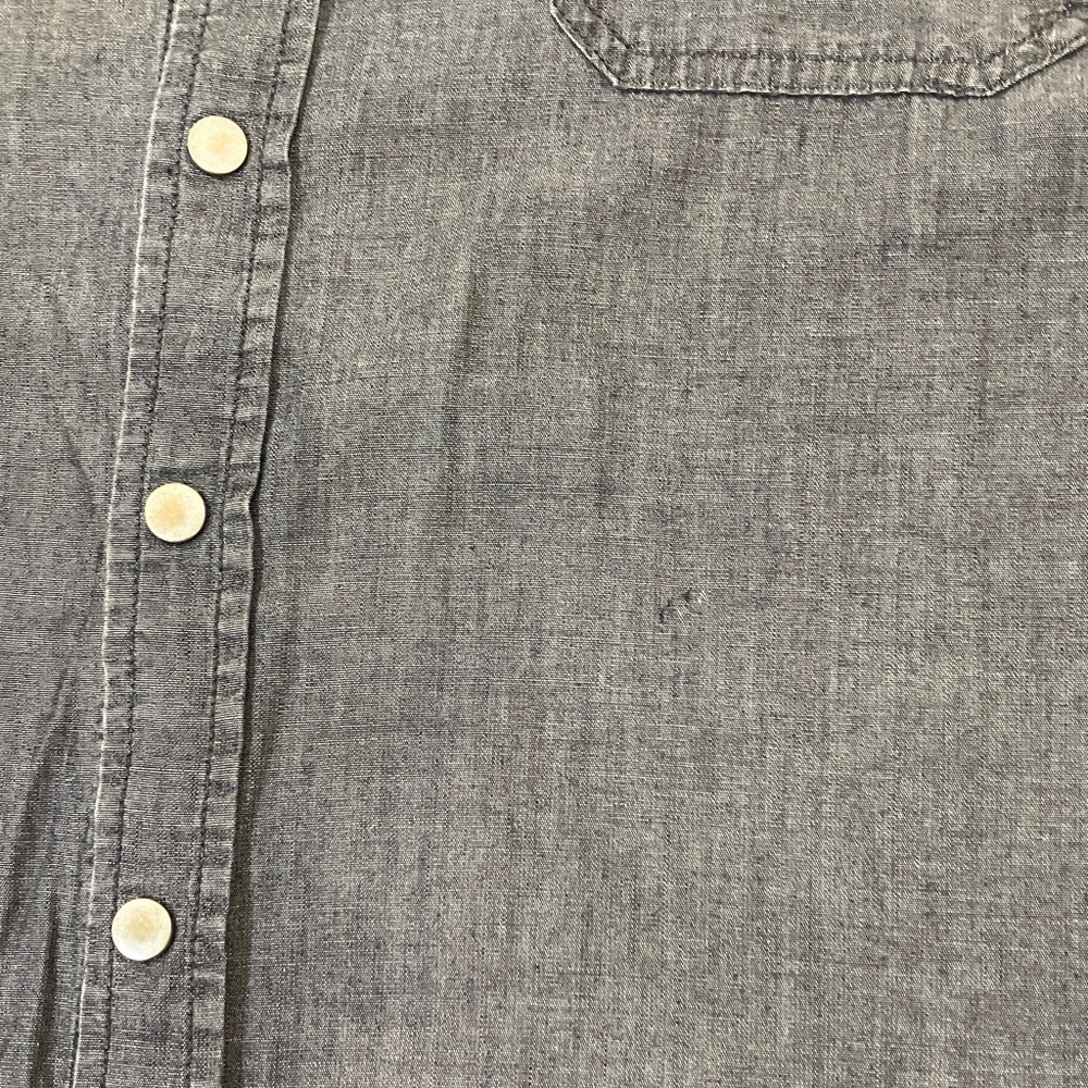 Super brand Men's size small Dark Gray Casual Button Down Shirt - Picture 7 of 14